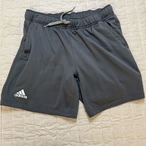 Adidas Gray Athletic Shorts Moisture-Wicking Performance